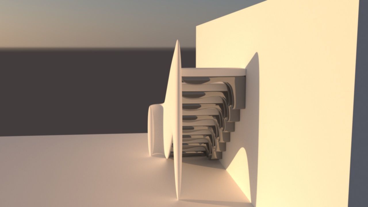 Organic stairs 3D model_7