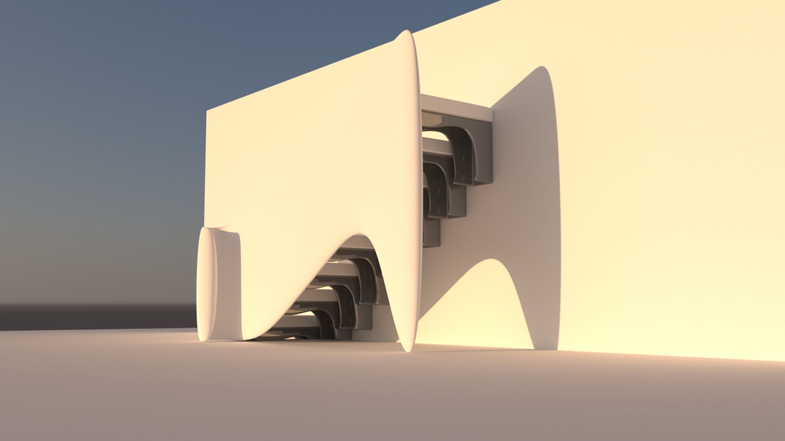 Organic stairs 3D model_4