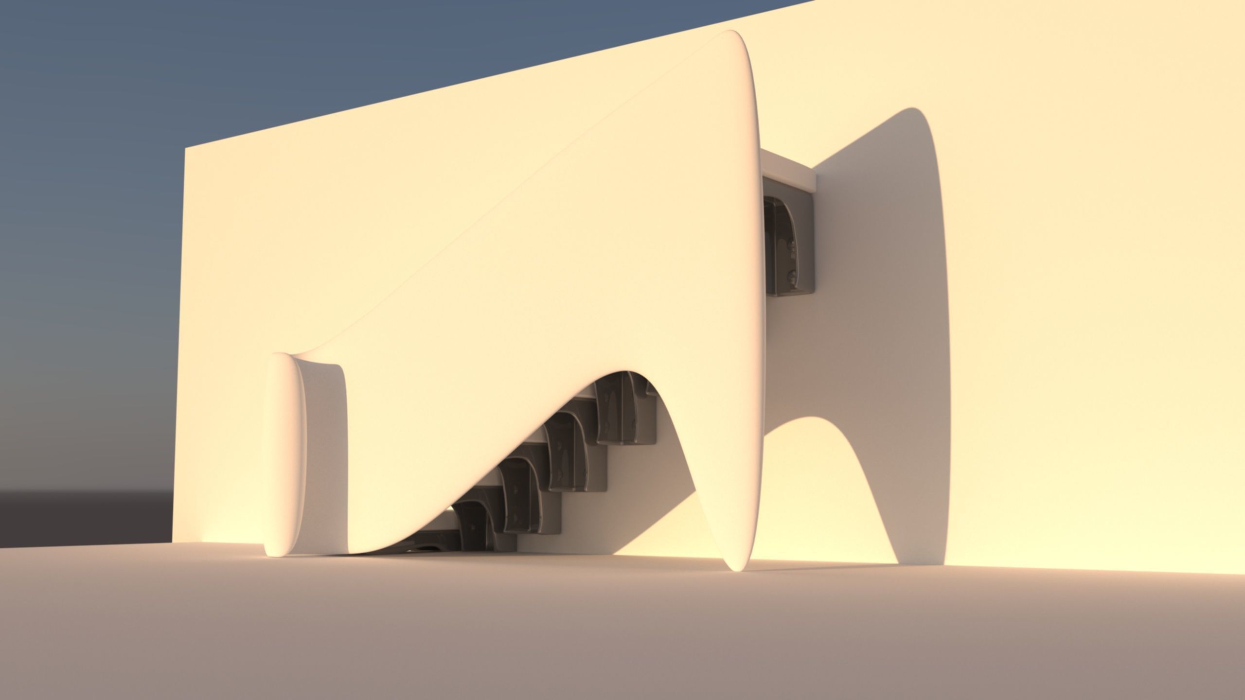 Organic stairs 3D model_3