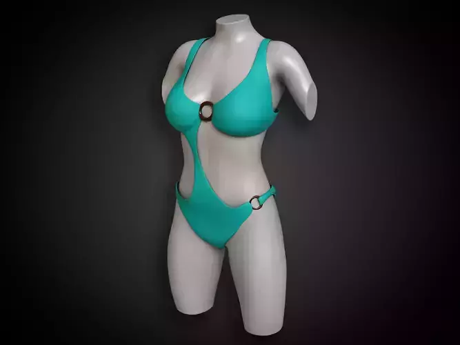 Swimsuit 03 Low-poly 3D model