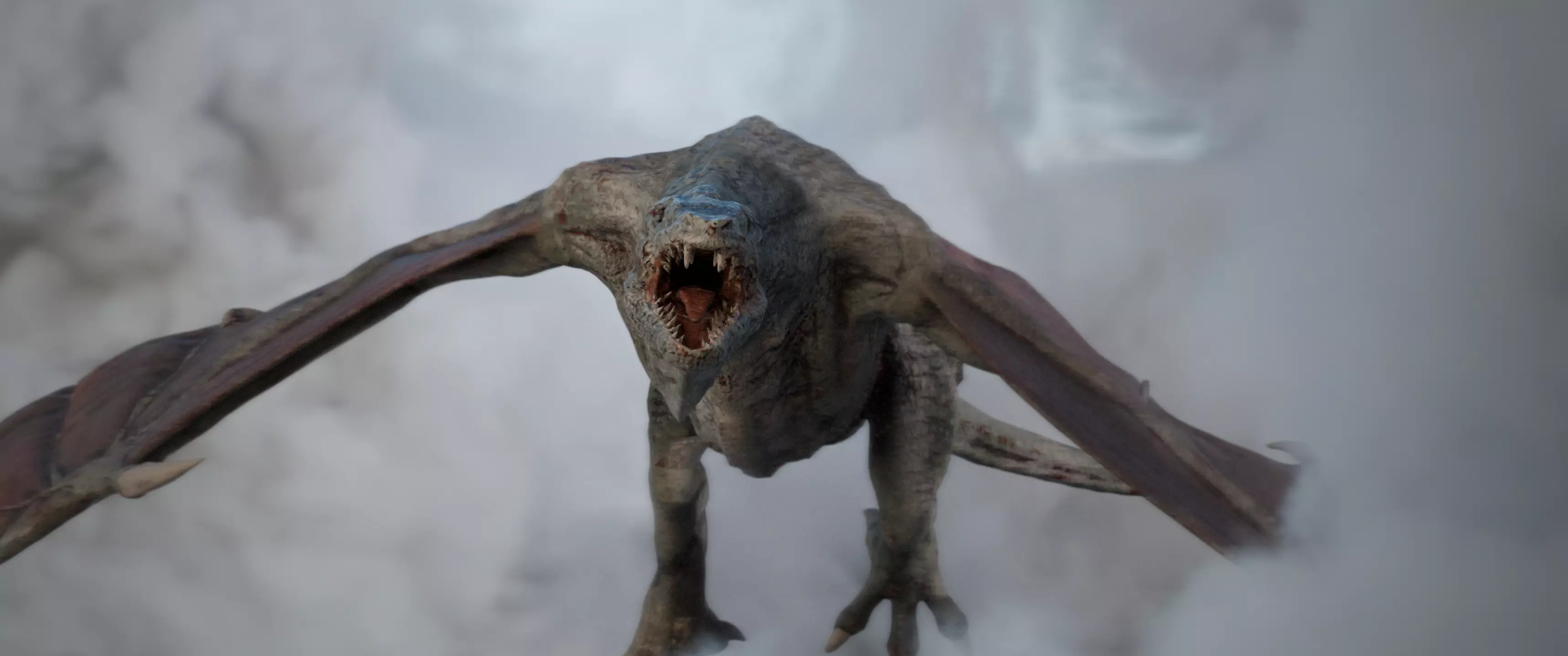 Old Dragon Game-ready rigged model Low-poly 3D model_0