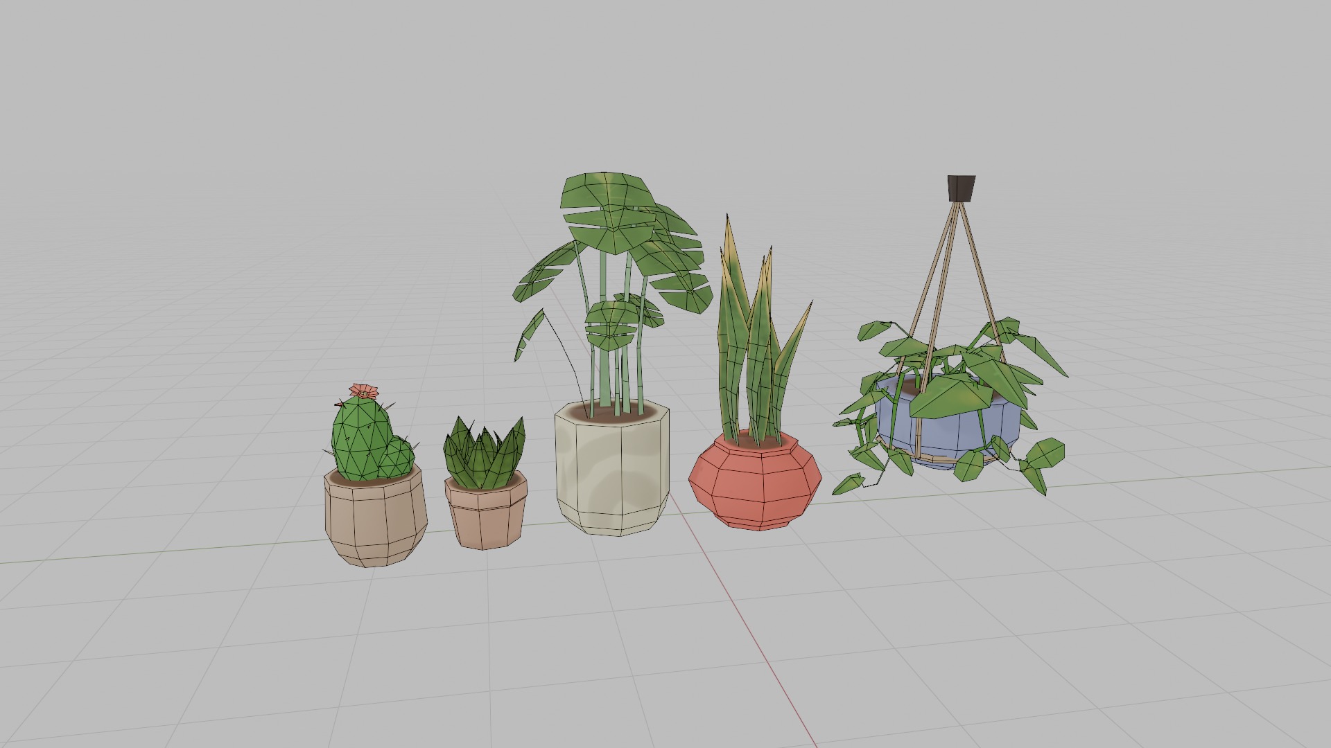 Plant Set 3D model_1