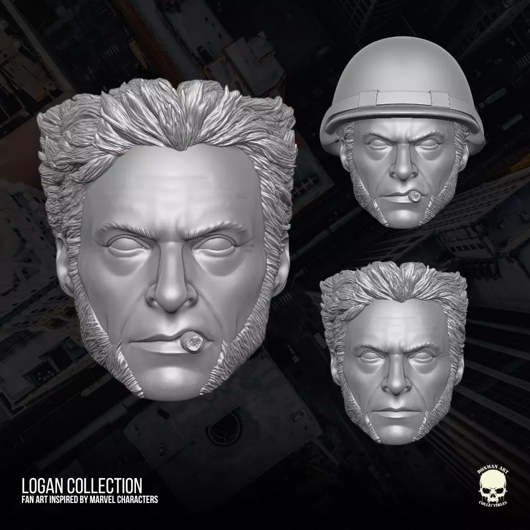 Logan Collection 3D printable File For Action Figures 3D print model