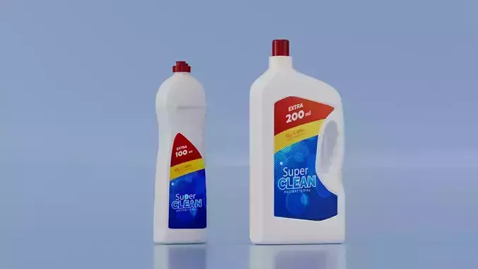 Cleaning Bottle 3D model