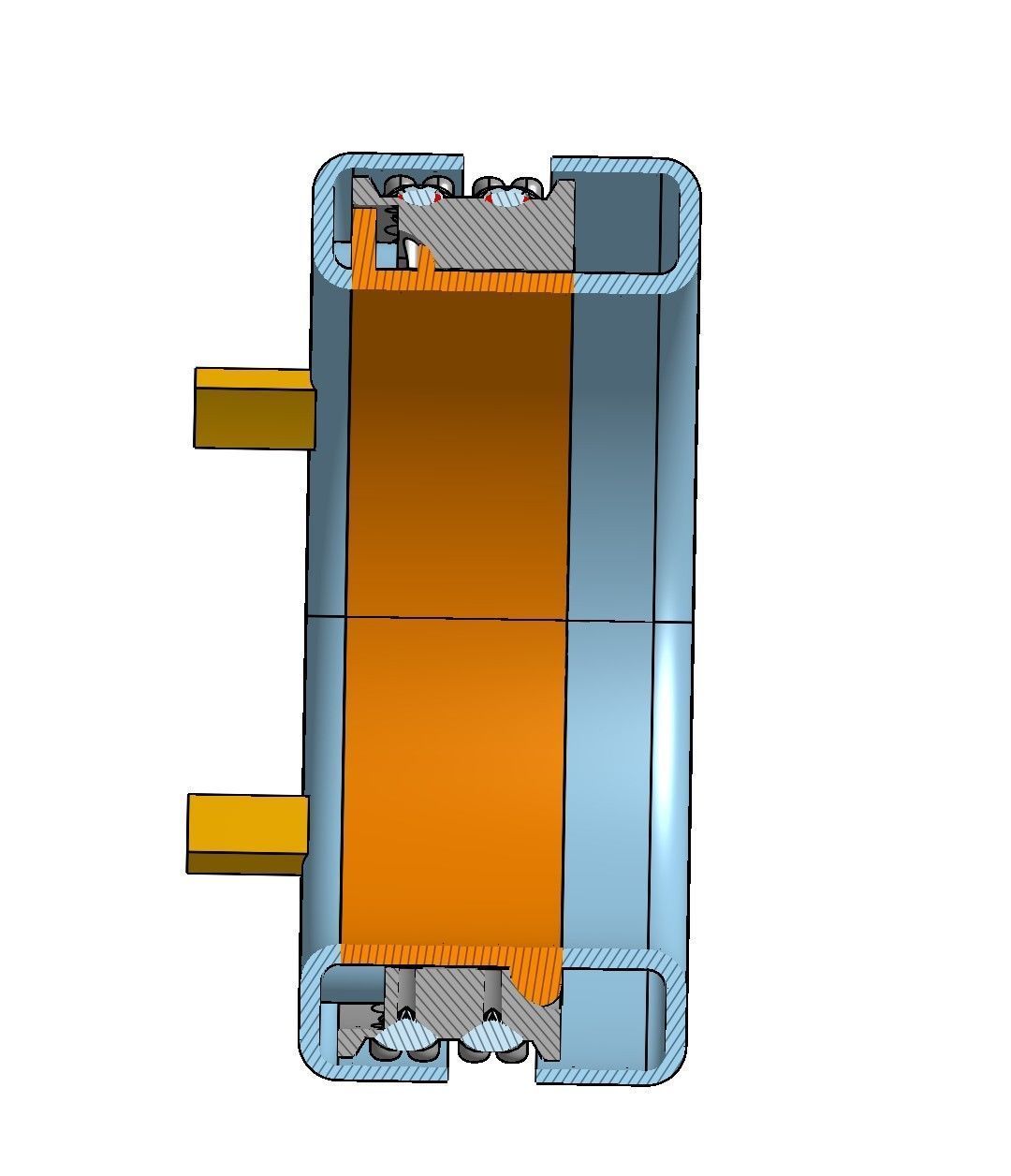 Mechanism ring stone colour changing  3D print model_6