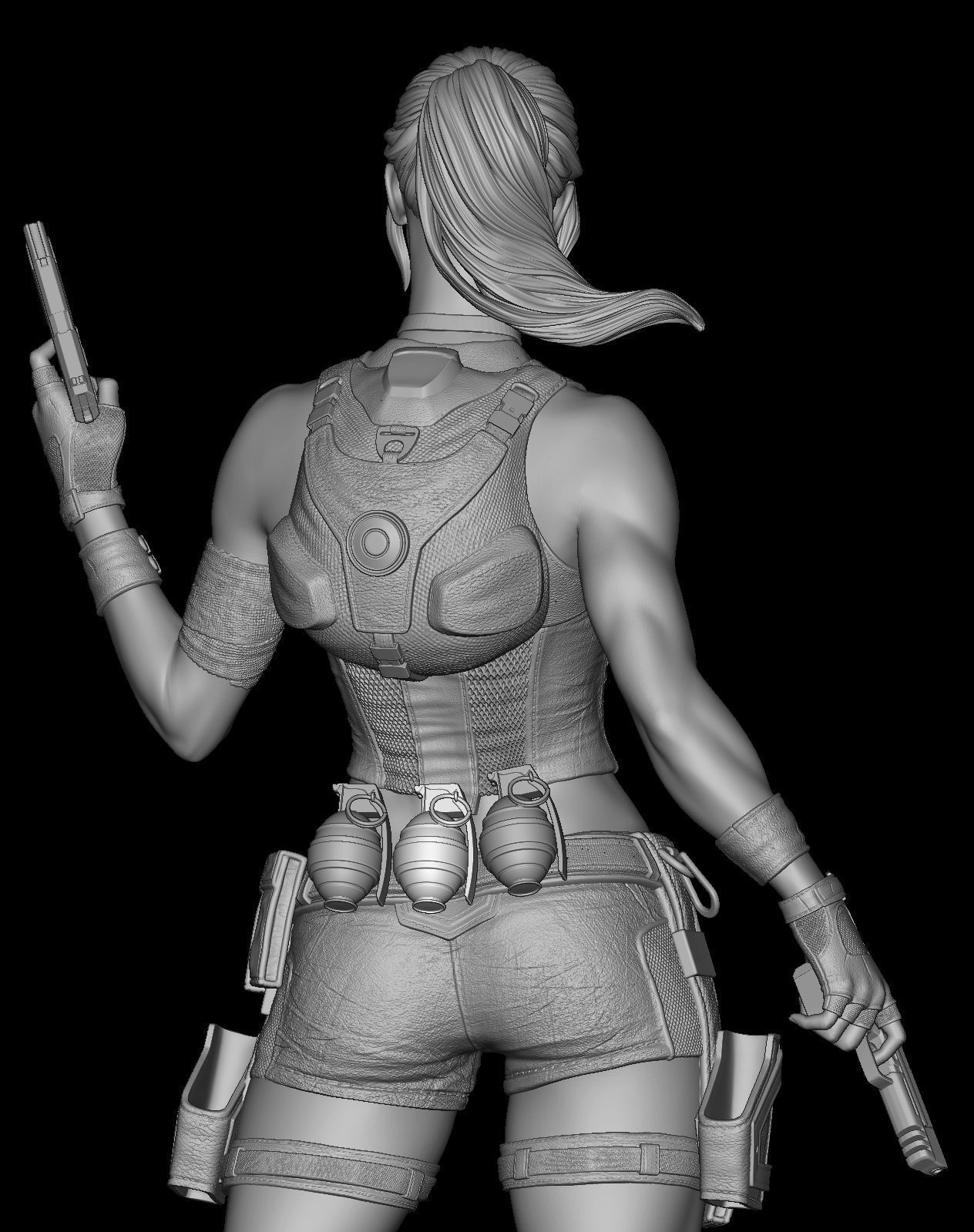Lara Croft 3D printing model 3D print model_6