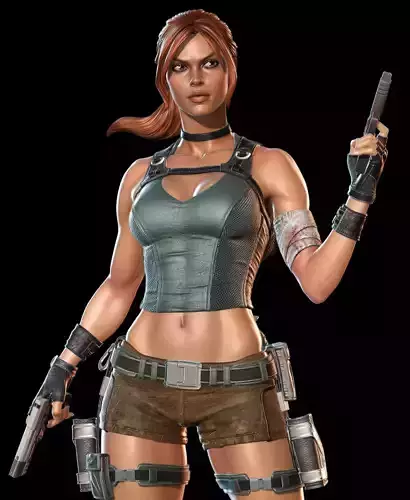 Lara Croft 3D printing model