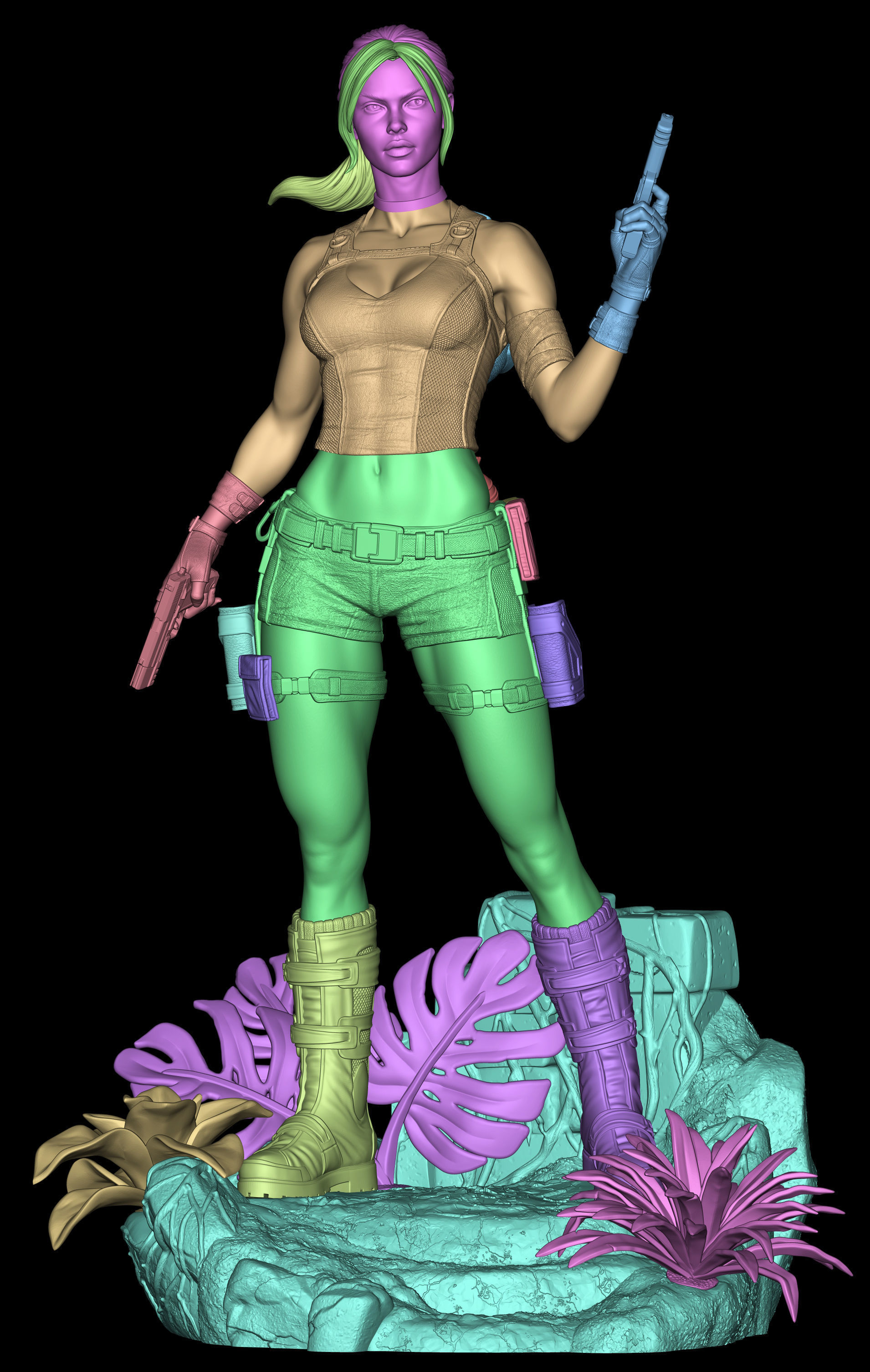 Lara Croft 3D printing model 3D print model_7