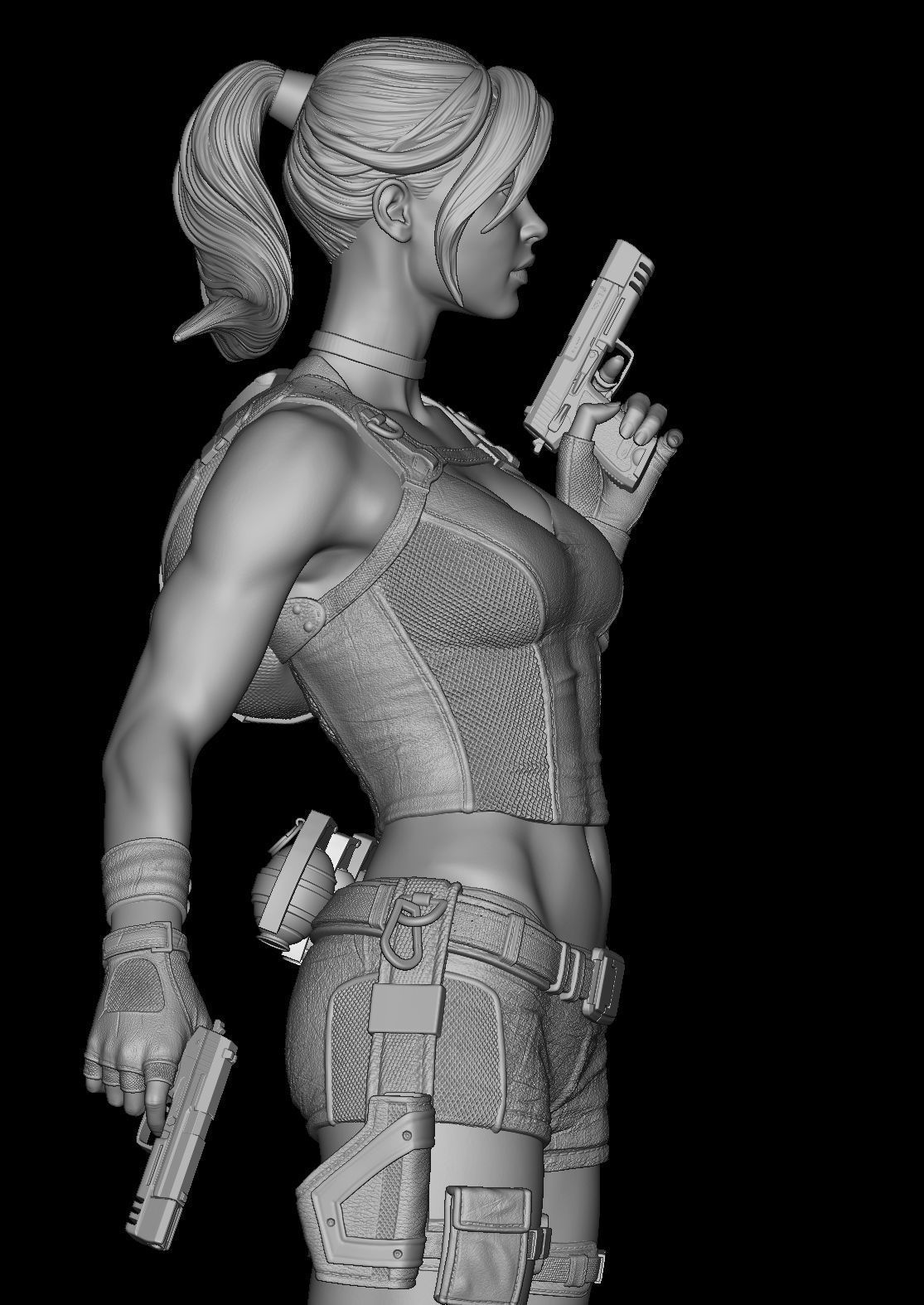 Lara Croft 3D printing model 3D print model_5