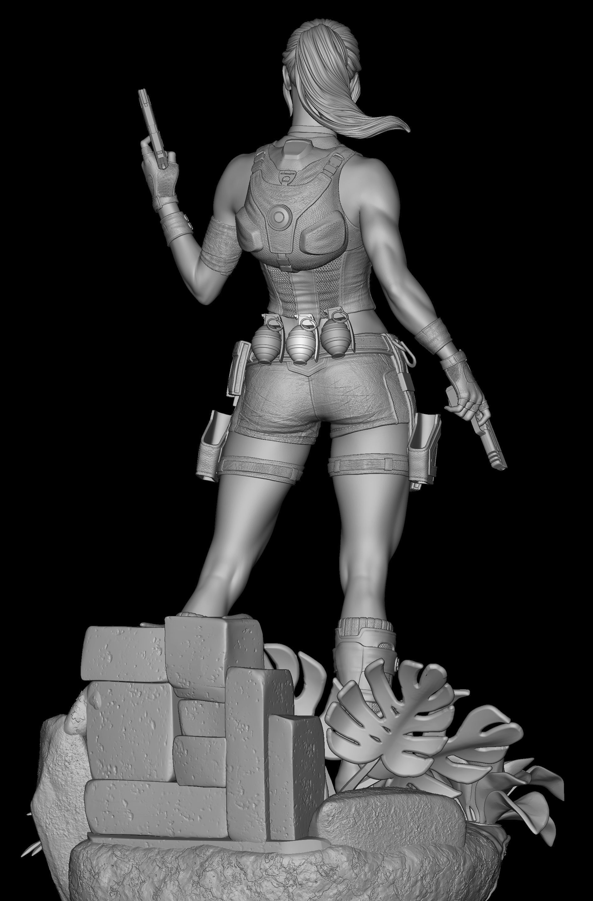 Lara Croft 3D printing model 3D print model_3