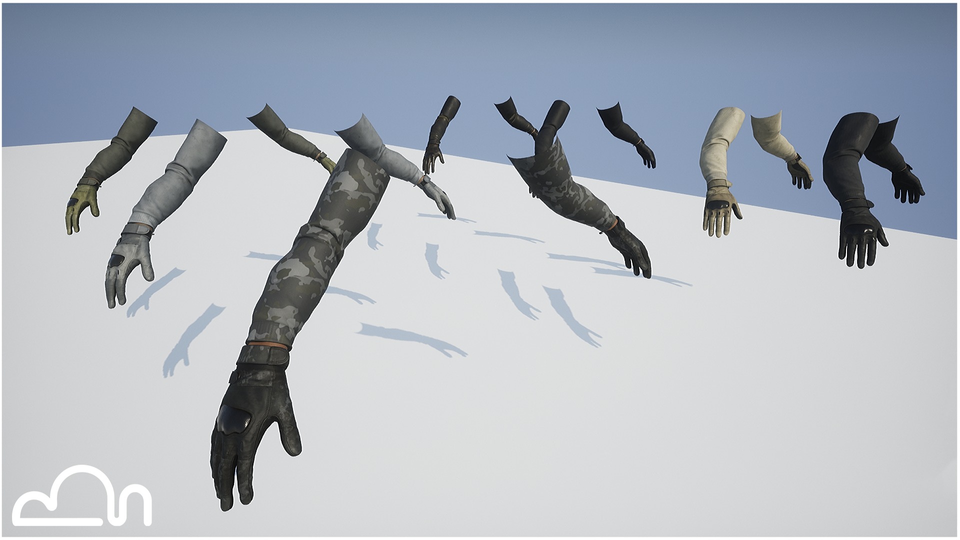 FPS Arms and Gloves Vol1 And Rifle Bonus  Low-poly 3D model_11