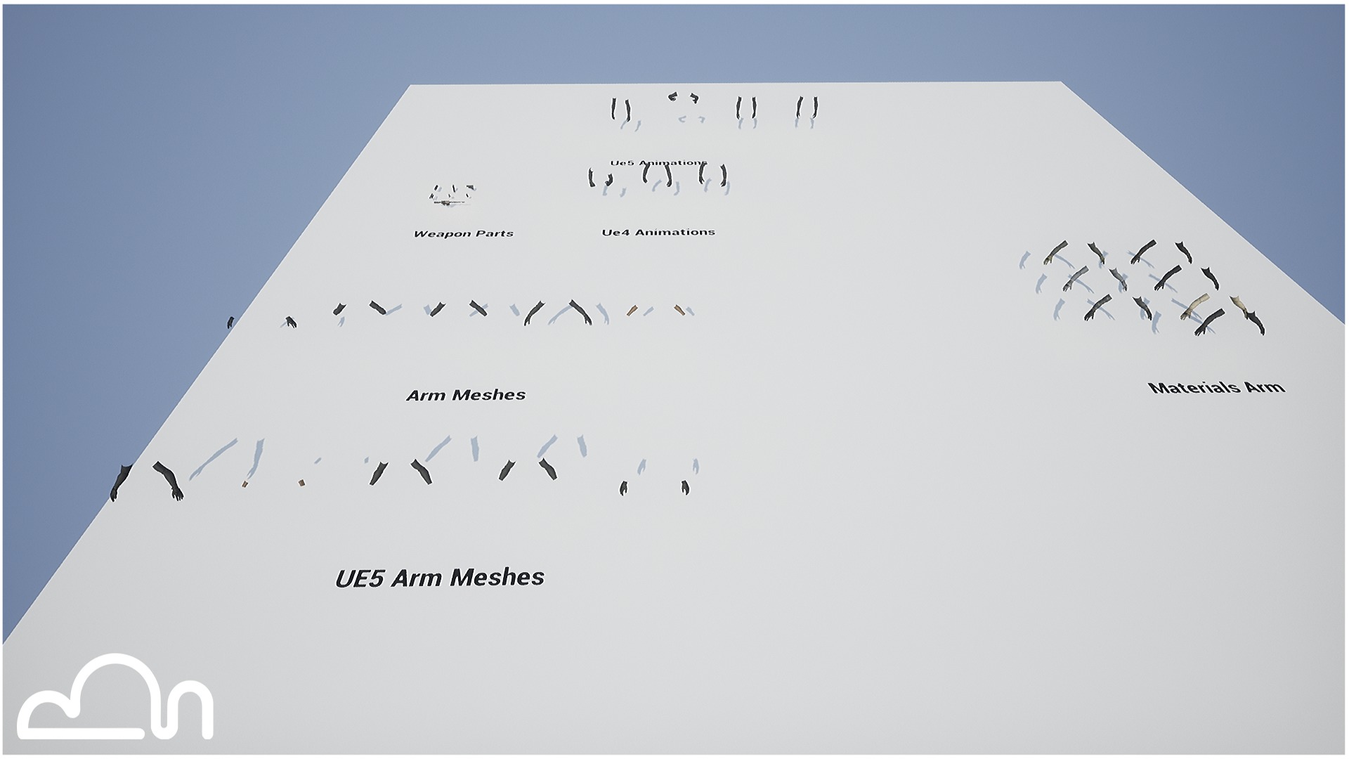 FPS Arms and Gloves Vol1 And Rifle Bonus  Low-poly 3D model_13