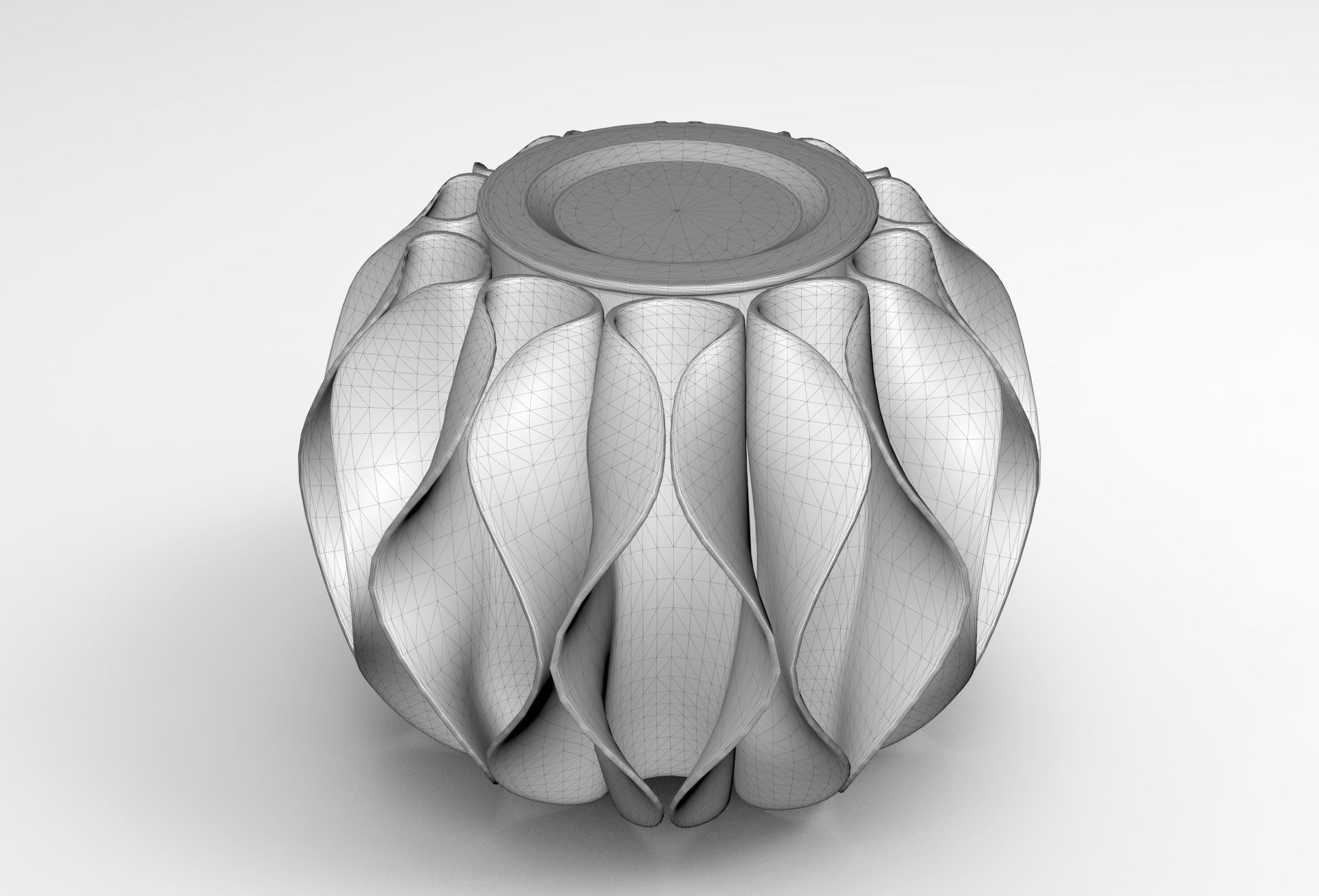 Lokky Pouf Low-poly 3D model_5