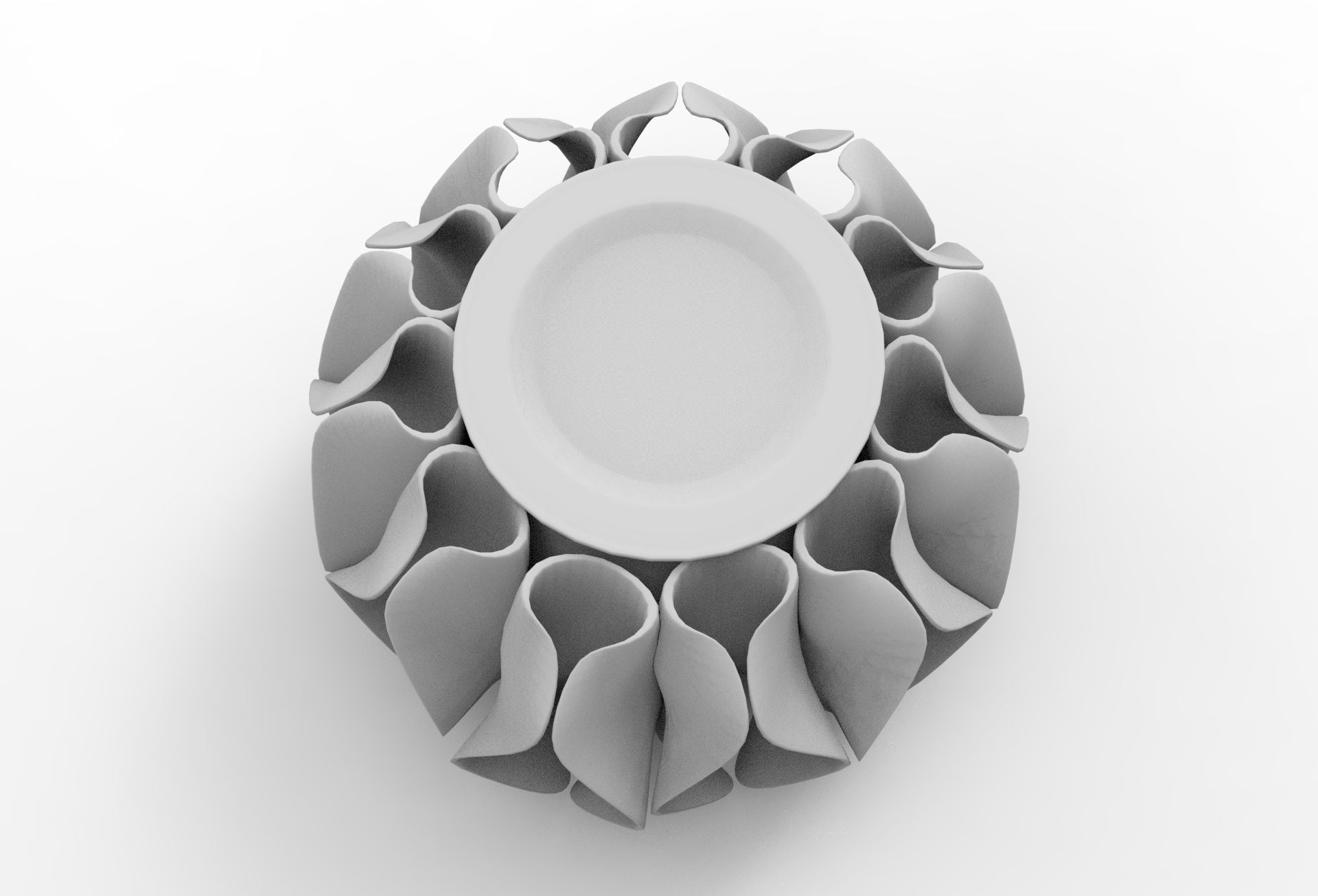 Lokky Pouf Low-poly 3D model_7