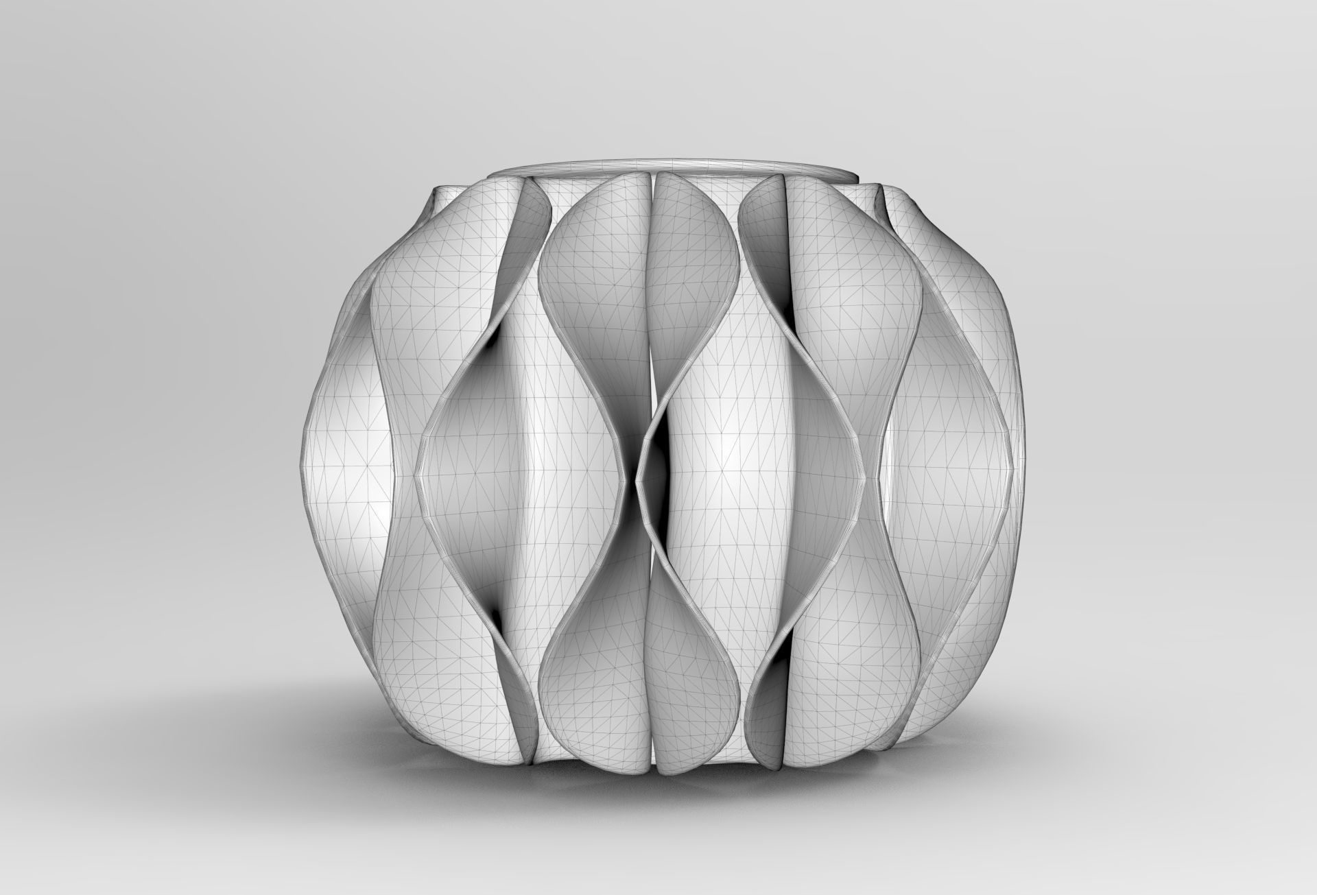 Lokky Pouf Low-poly 3D model_6