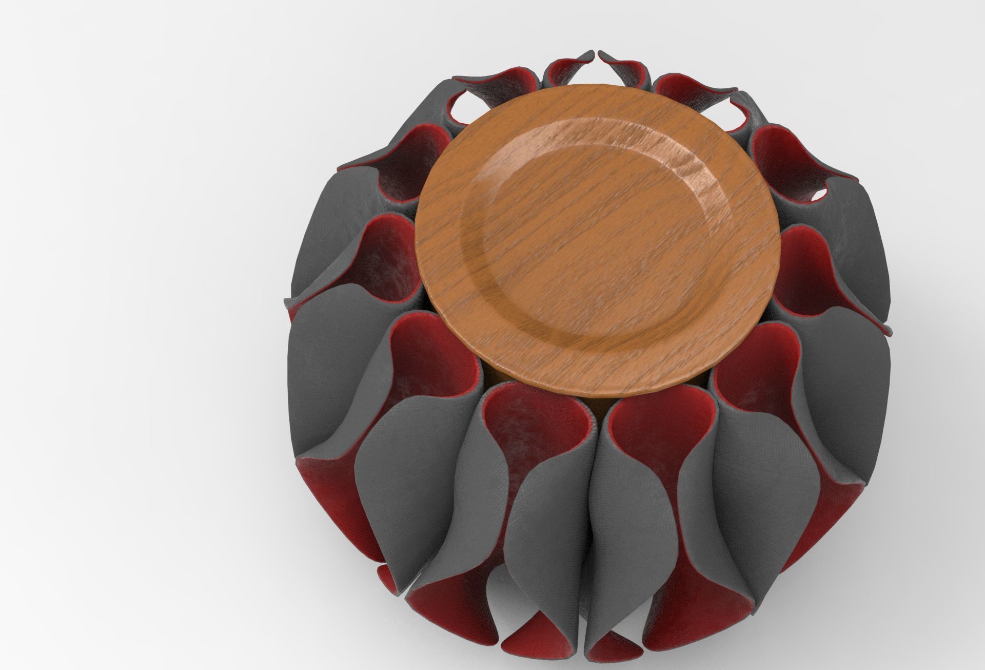 Lokky Pouf Low-poly 3D model_2