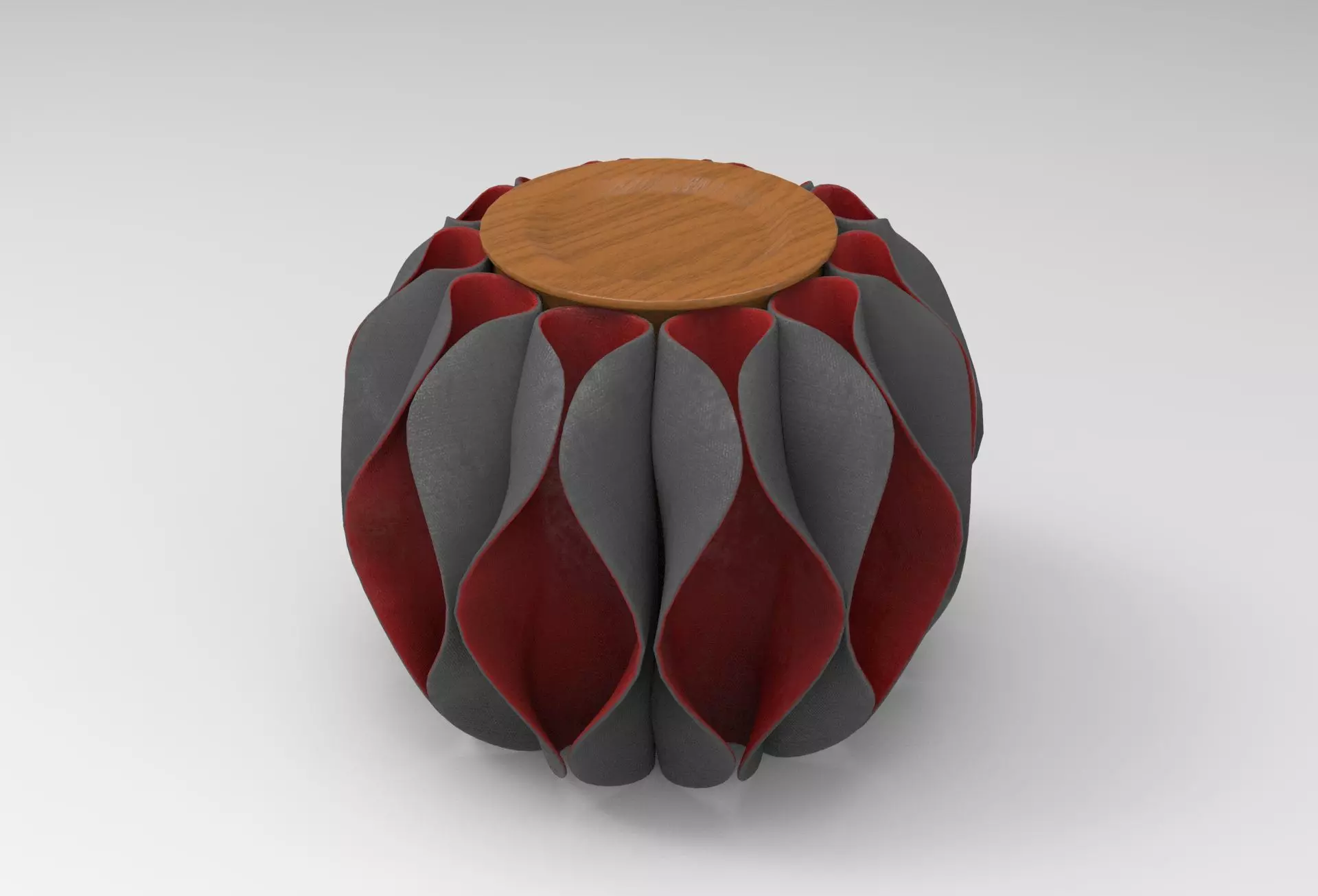 Lokky Pouf Low-poly 3D model_0