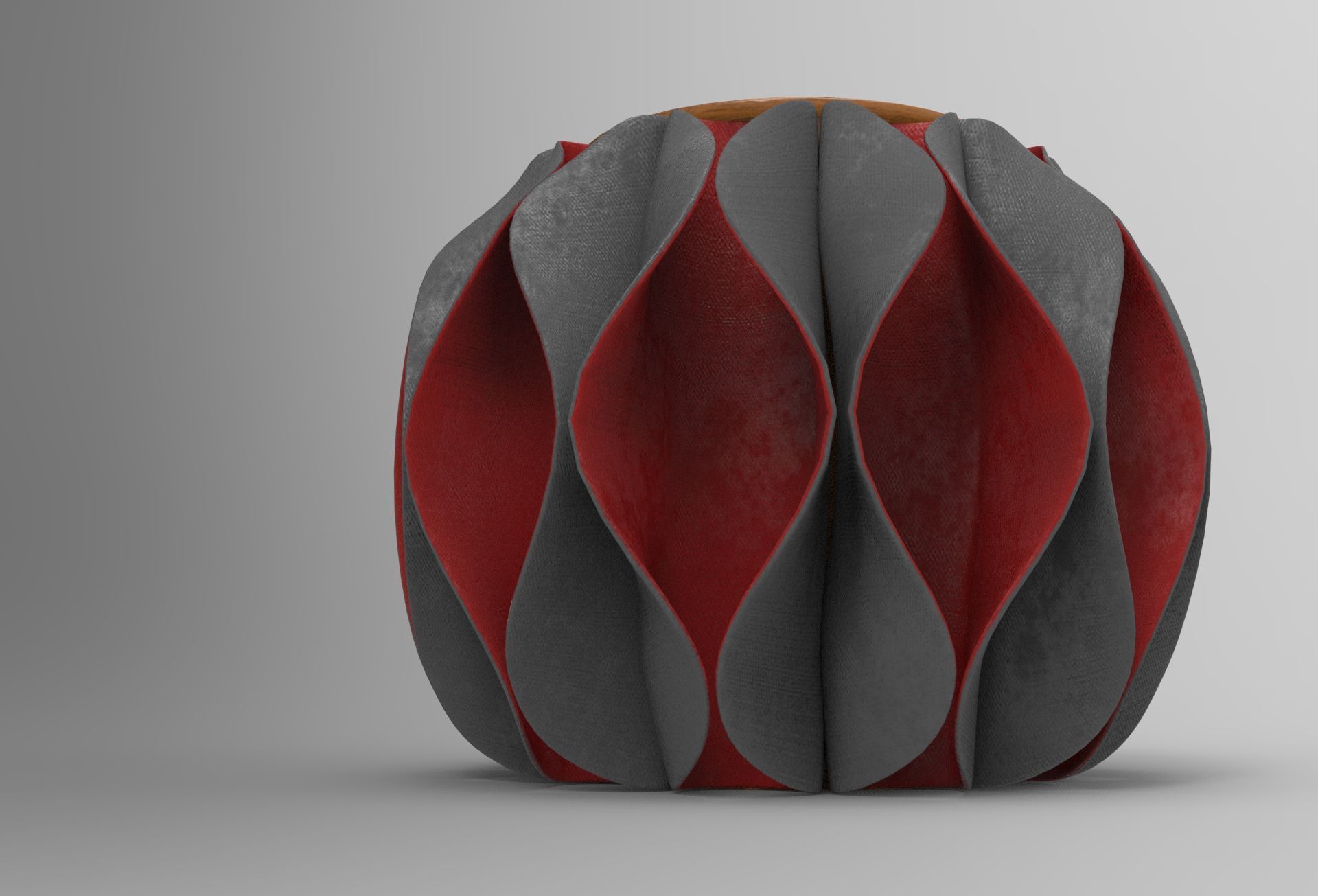 Lokky Pouf Low-poly 3D model_3