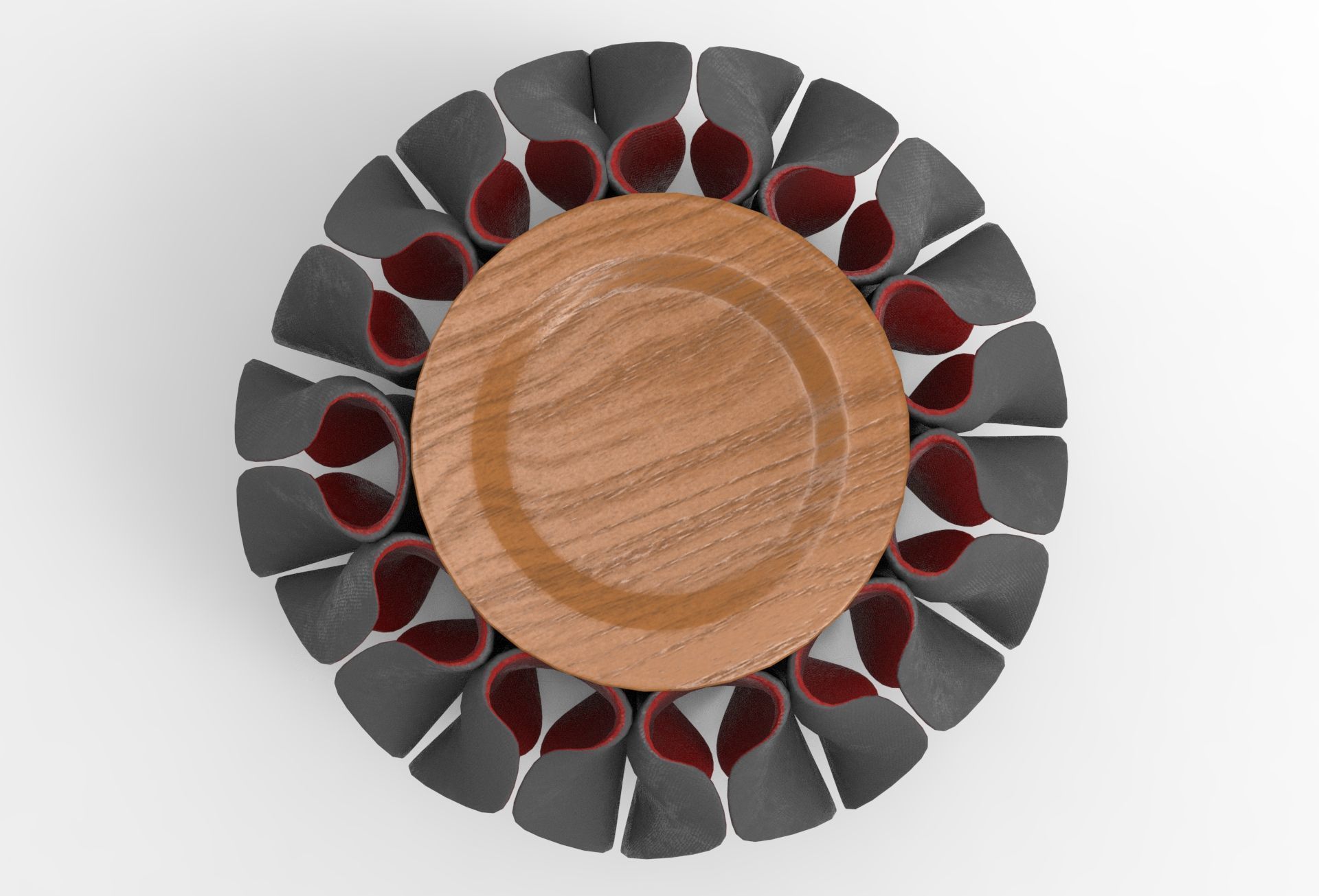 Lokky Pouf Low-poly 3D model_4