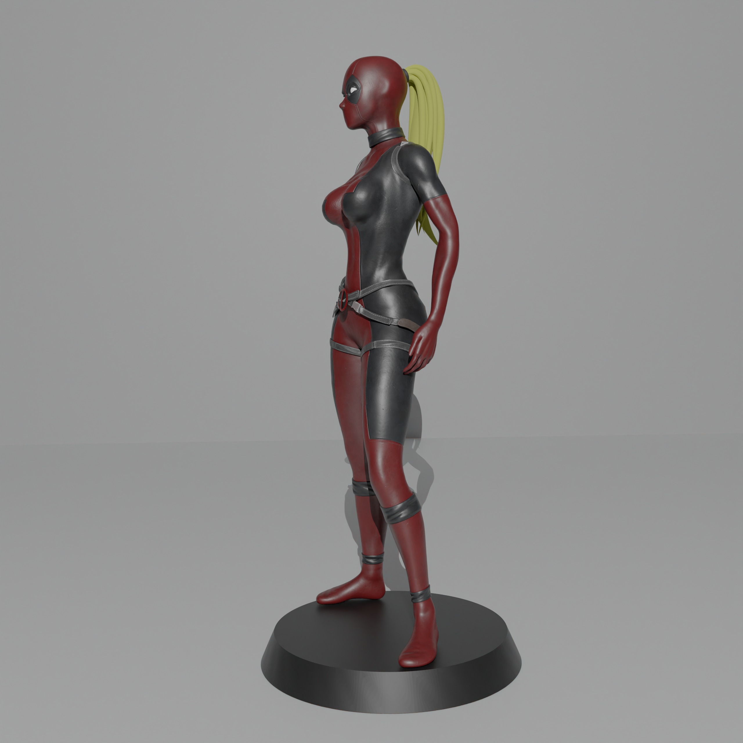 Lady Deadpool 3D print model_2