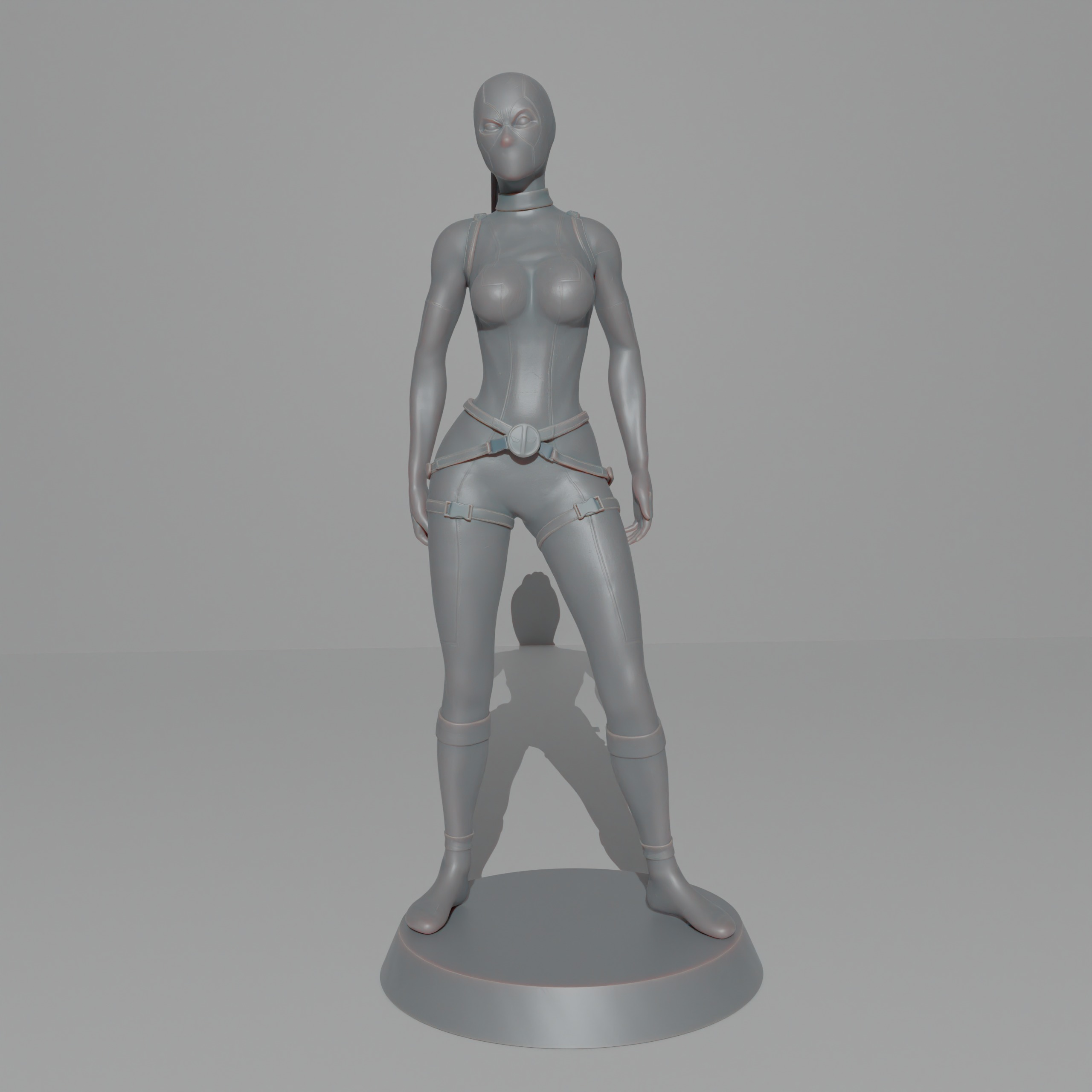 Lady Deadpool 3D print model_1