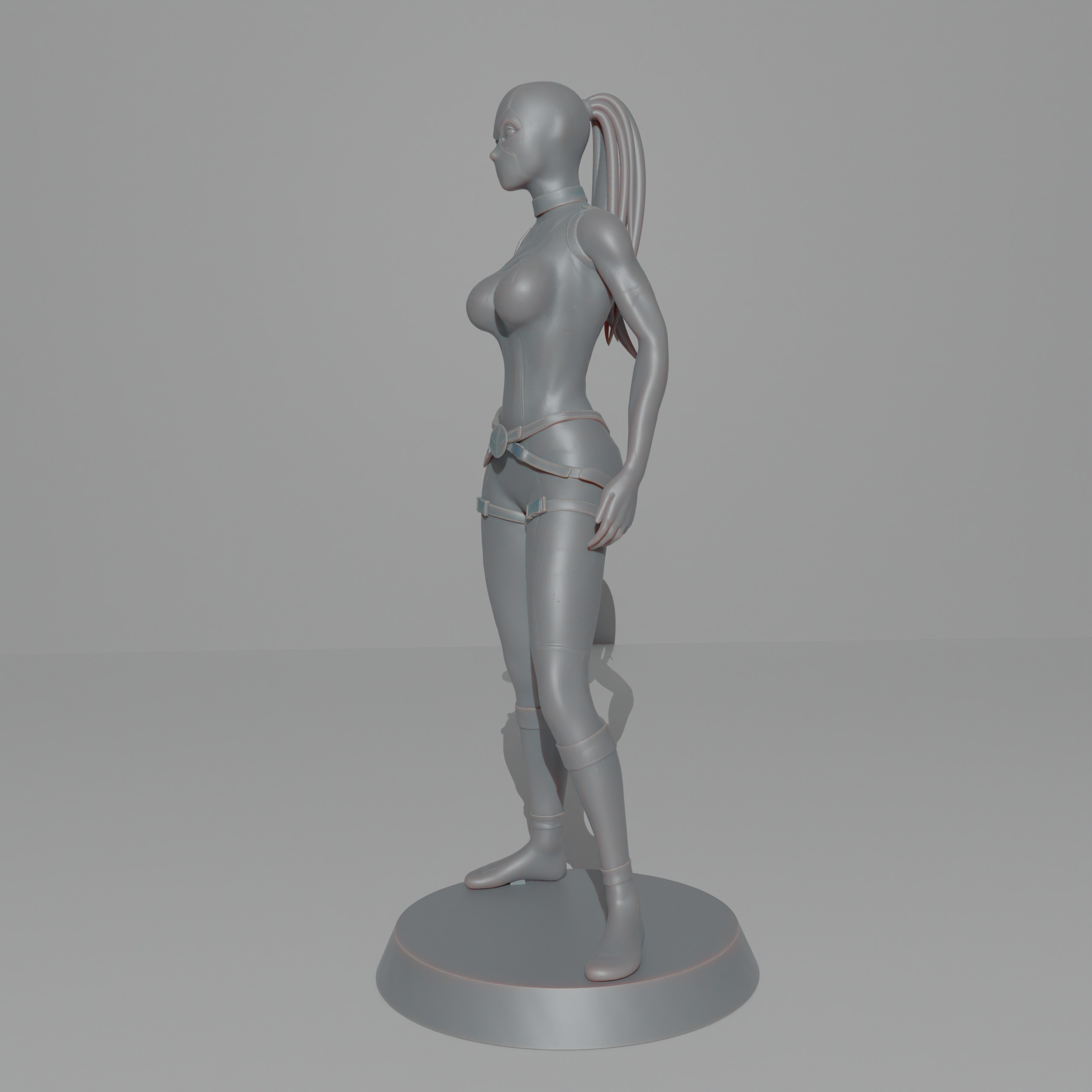 Lady Deadpool 3D print model_3