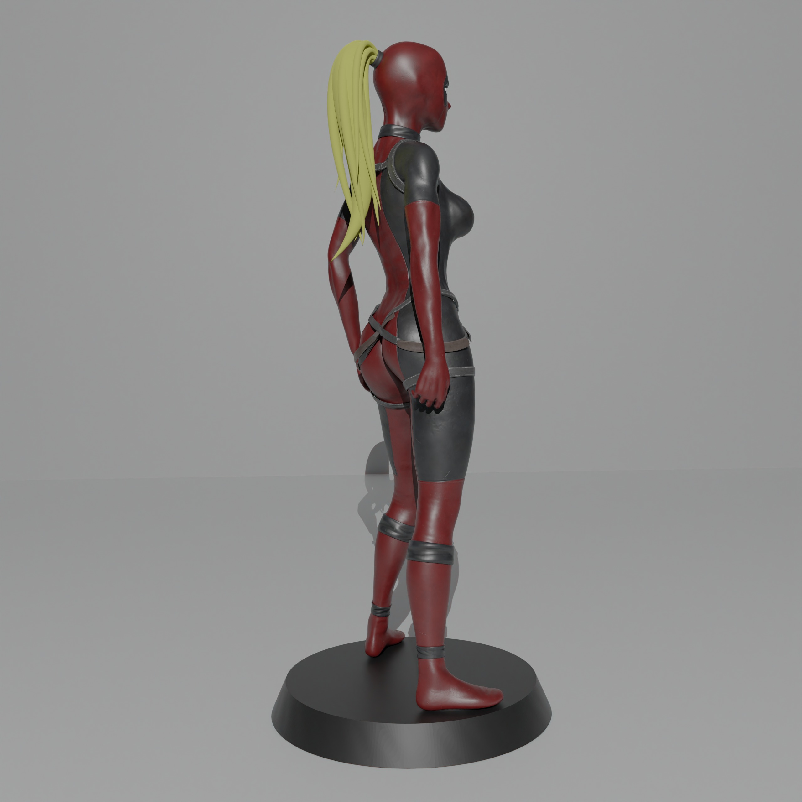 Lady Deadpool 3D print model_8