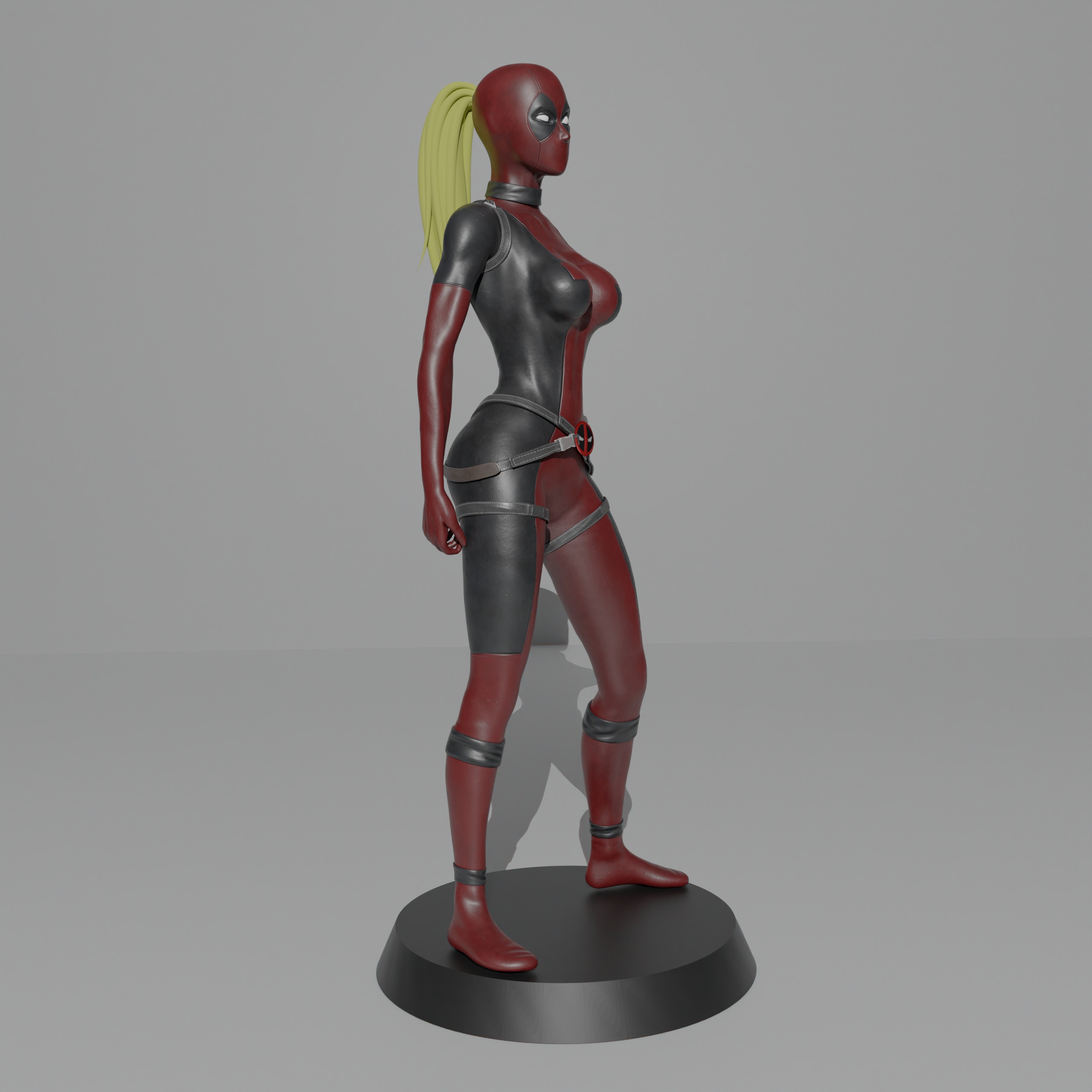 Lady Deadpool 3D print model_10
