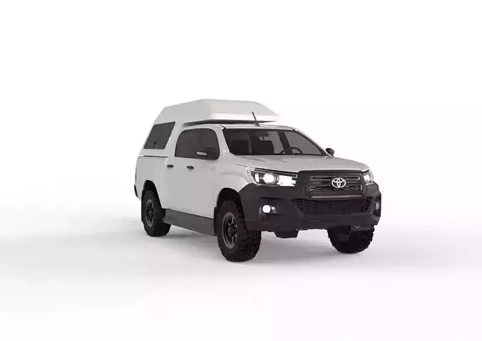 Toyota Hilux Double Cab with Custom Closed Canopy