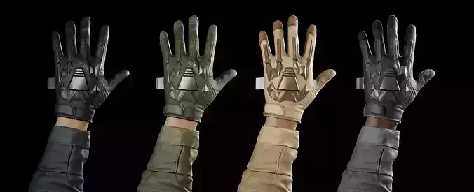 FPS Arms and Gloves Volume 2 And Pistol Bonus Low-poly 3D model