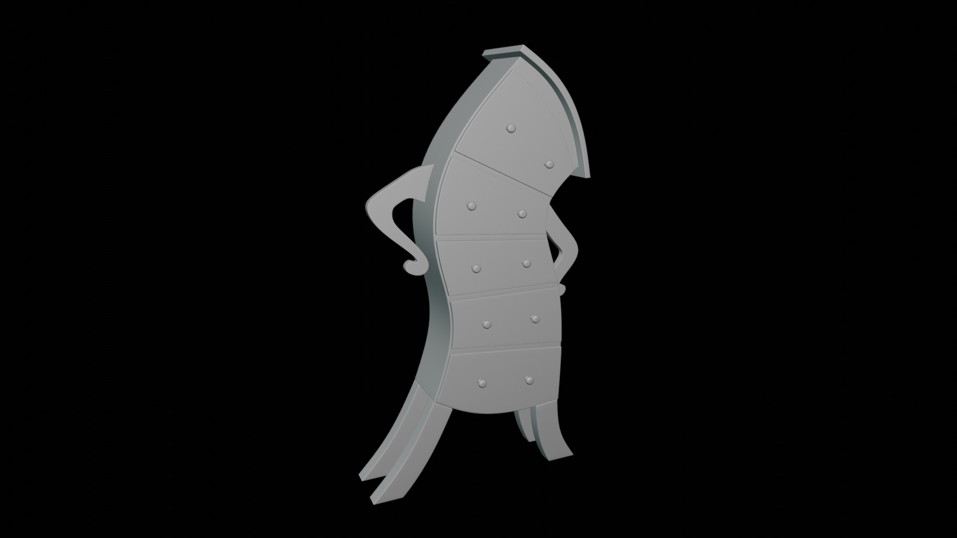 Accent Chest 3D model_7