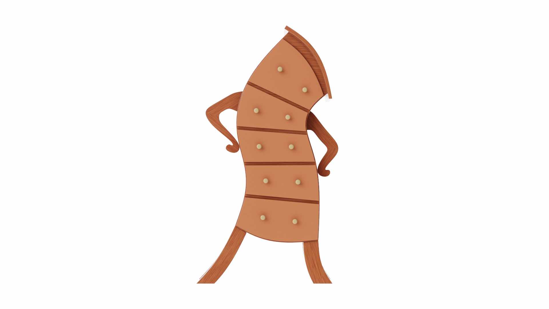 Accent Chest 3D model_3