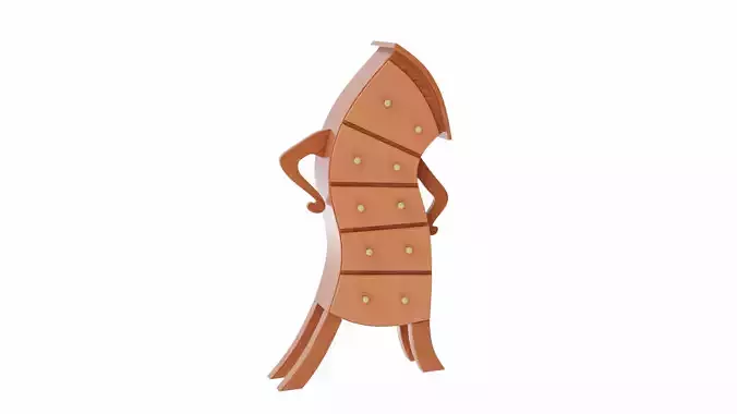 Accent Chest 3D model