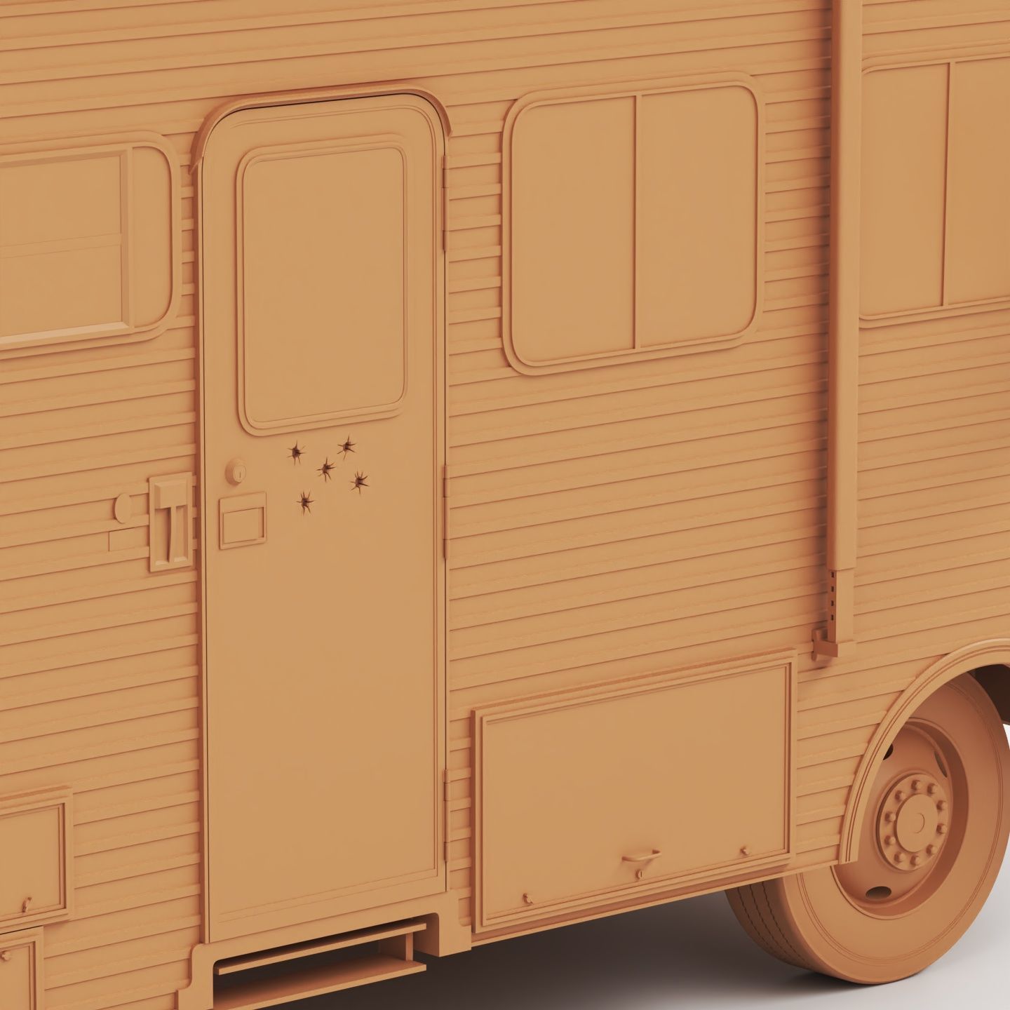 Fleetwood Bounder 1986 3D print model_7