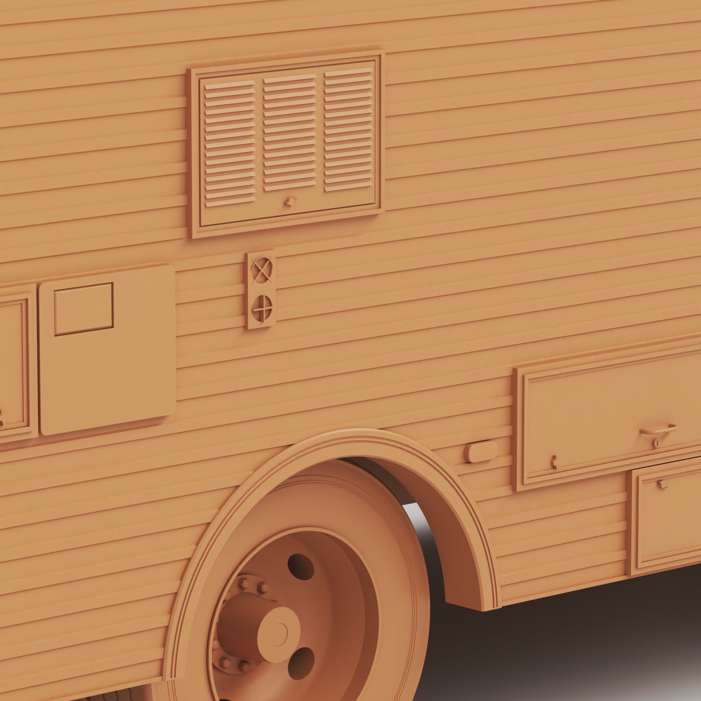 Fleetwood Bounder 1986 3D print model_8