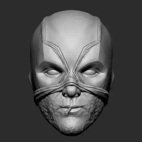 Deadpool half mask V2 - head