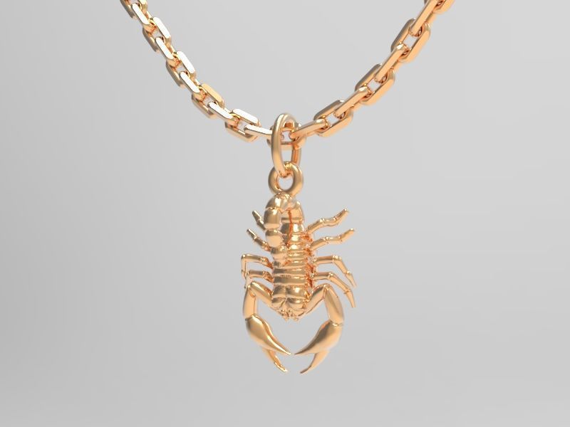 Scorpio pendant 3D print model_1