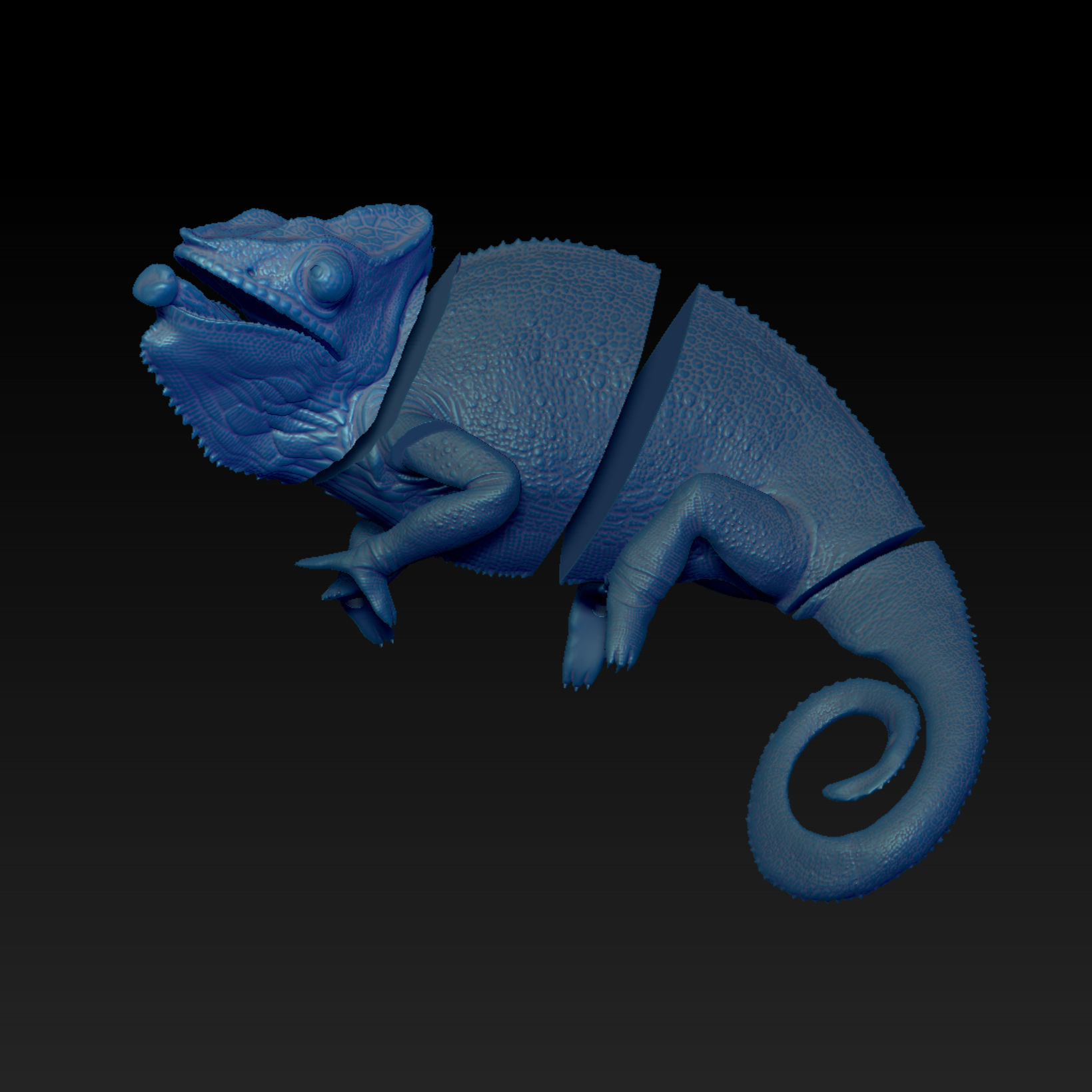 Panther Chameleon - Furcifer pardalis V1 3D print model_20