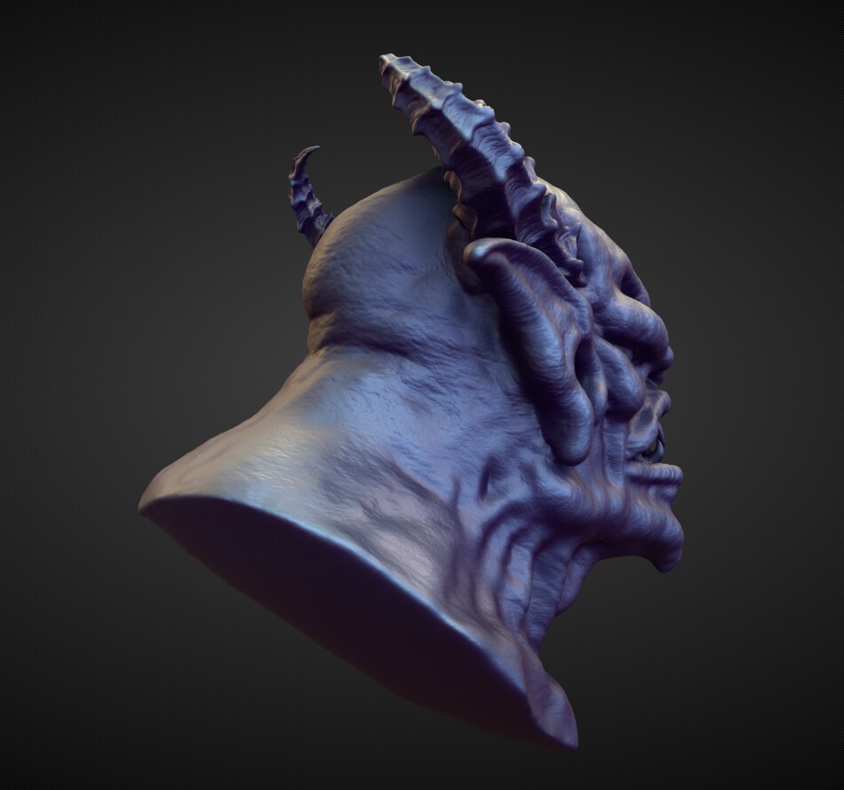 HEAD46 high poly sculpt 3D model_2