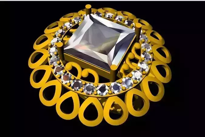 Cocktail Ring 3dm file