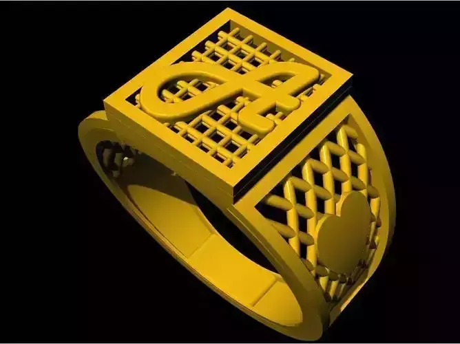 A alphabet ring 3dm file