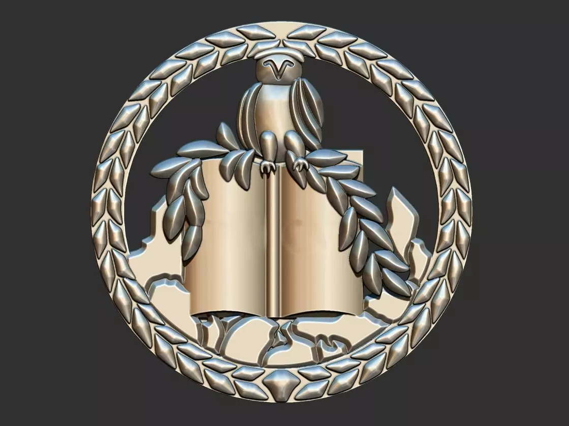 Teatcher Medal - Owl - Coruja Professor 3D print model