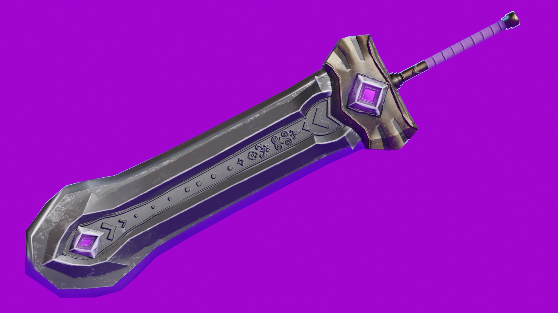 Low Poly - Stylized Warrior - Bran Low-poly 3D model_11