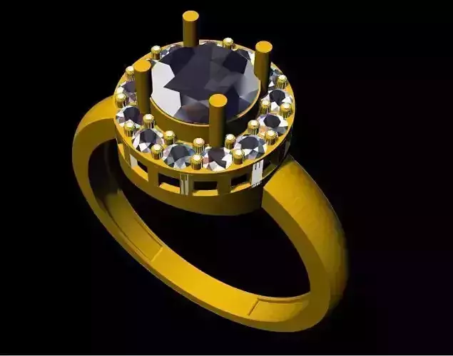 Cluster Ring 3dm file