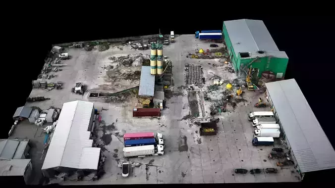 factory terrain industrial construction-site photogrammetry