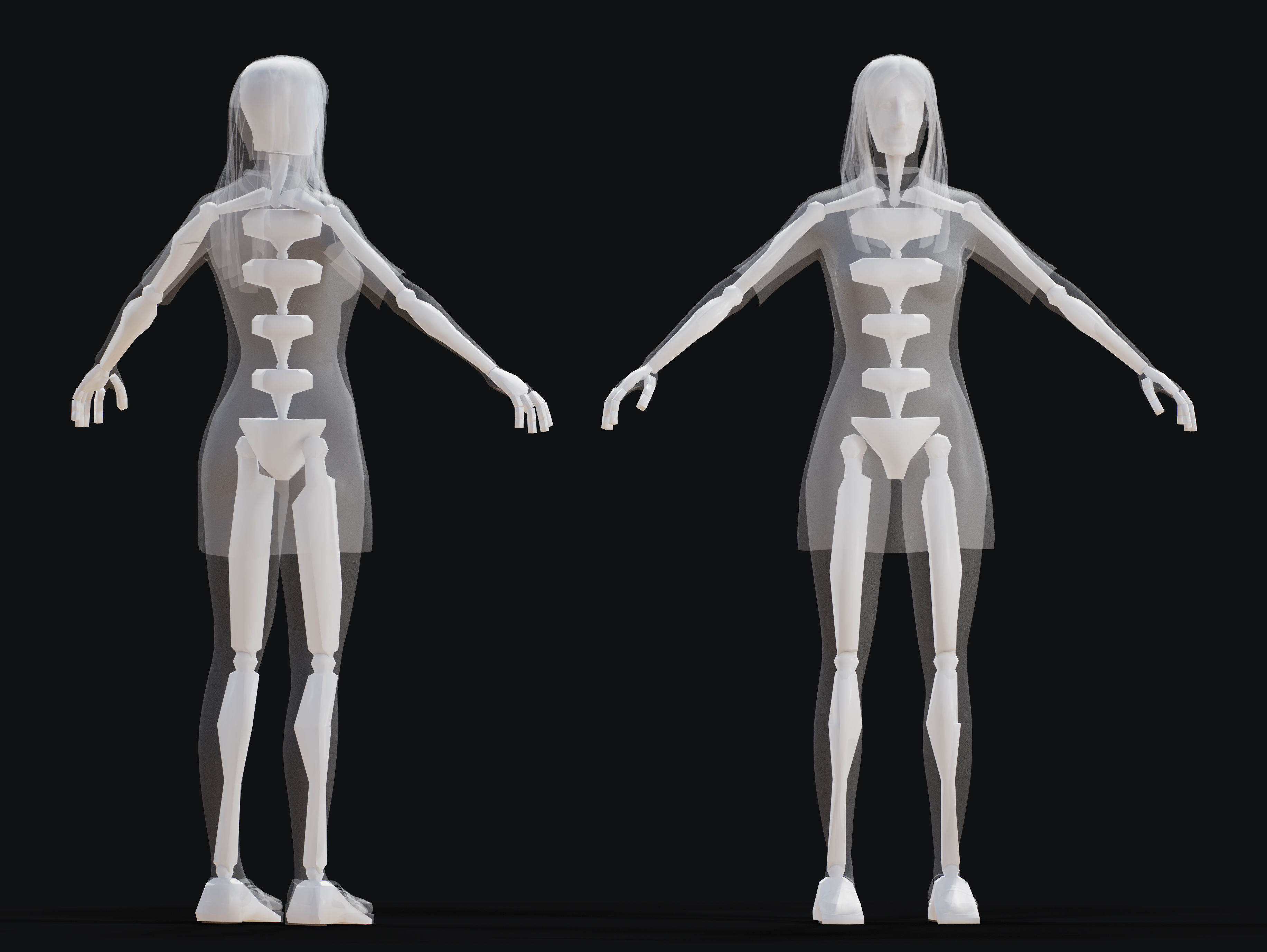 Megan Fox from Subservience Low-poly 3D model_9