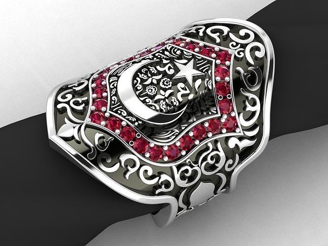 Turkish Style Ring 3D print model