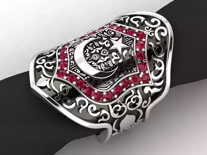 Turkish Style Ring 3D print model
