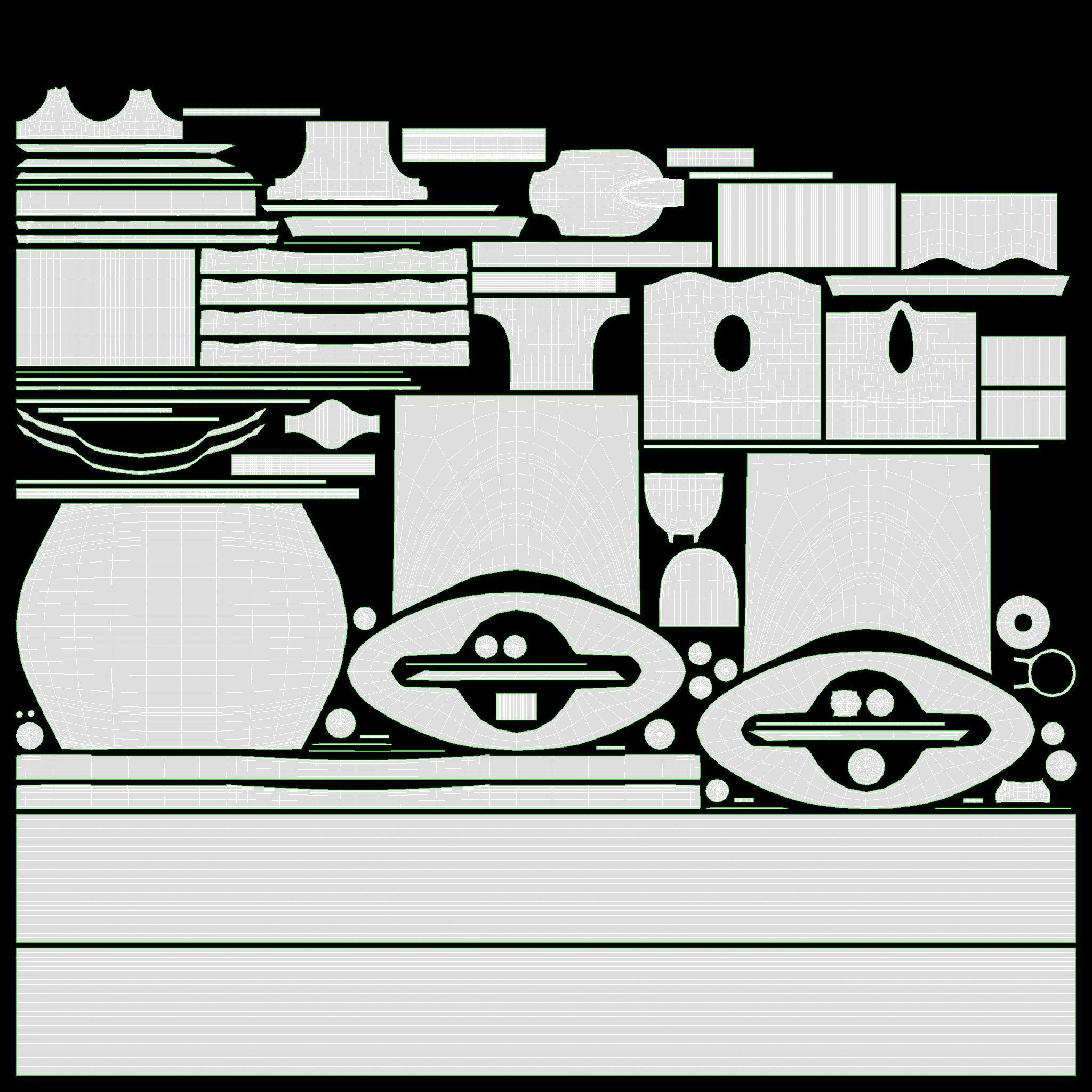 Clean floor wiper and bucket with wringer 3D model_9