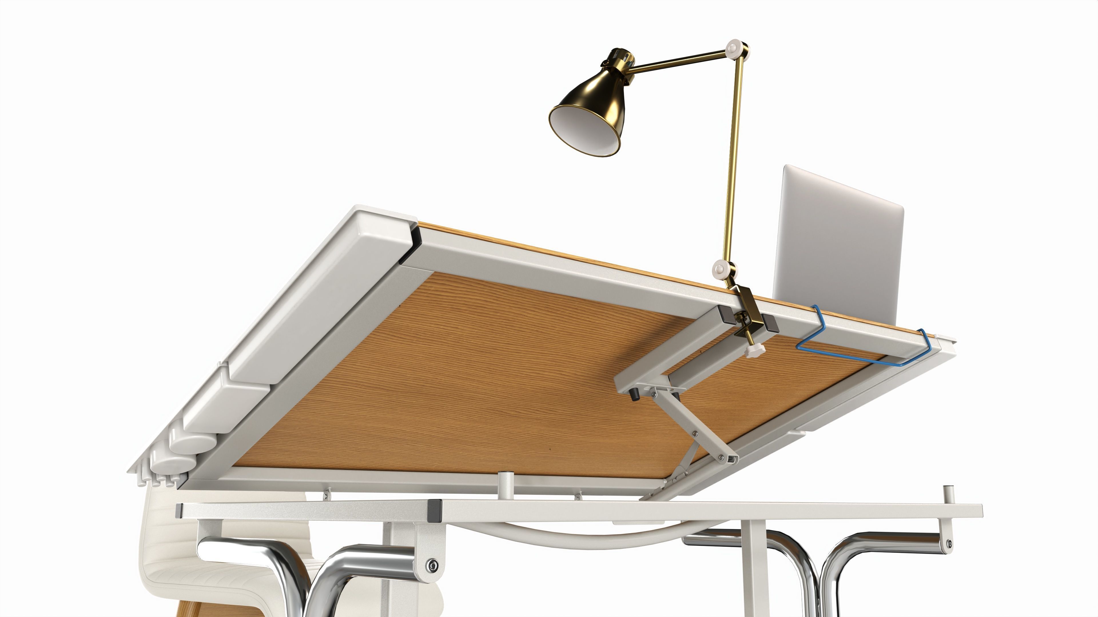 Complete draftsman workplace 3D model_6